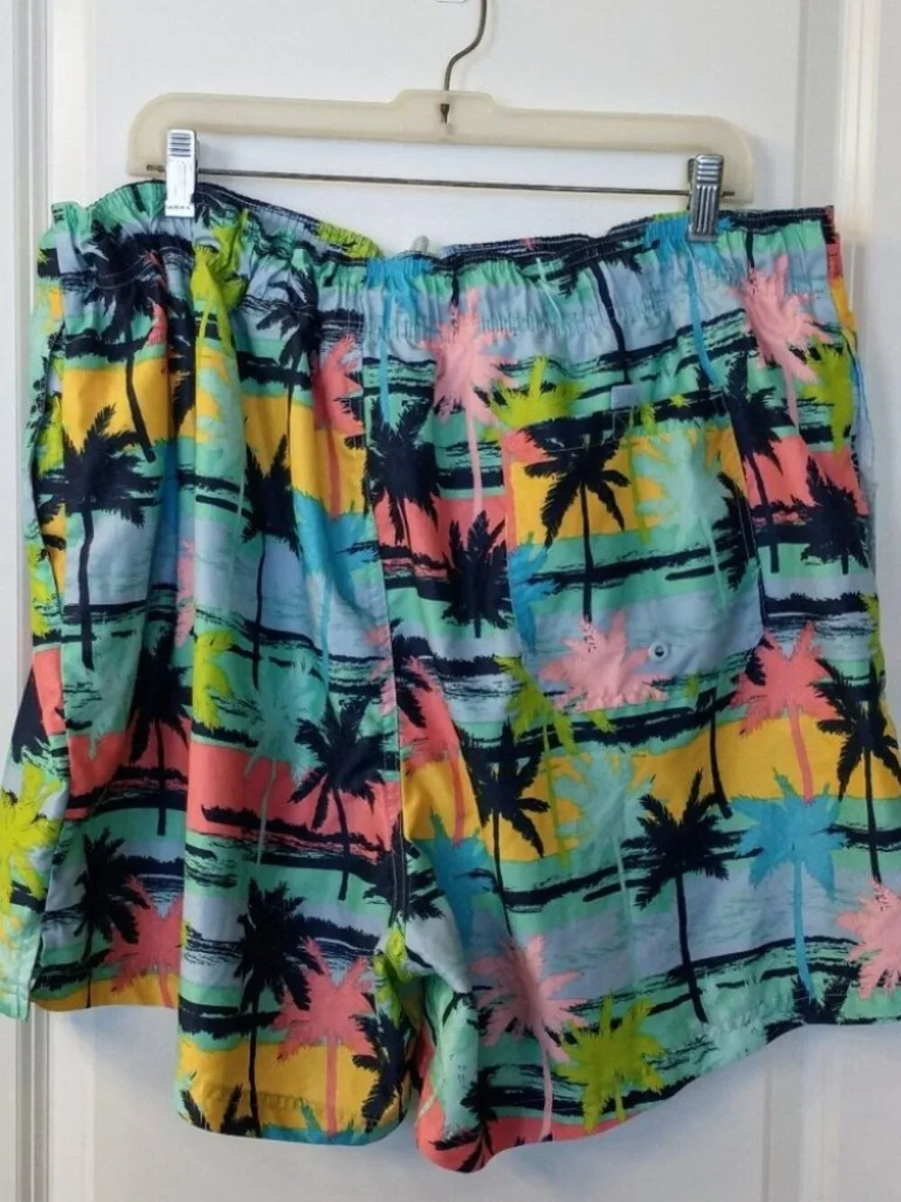 Men's George Colorful Palm Tree Swimming Trunks Size 3XL